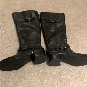 Black riding boots
